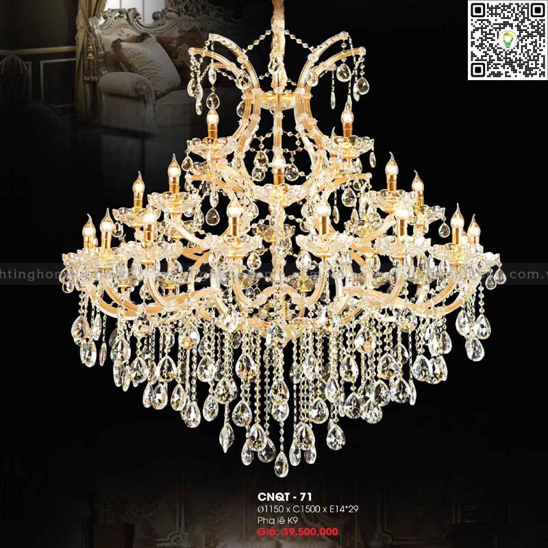 Đèn chùm pha lê Lightinghome CNQT-71 Đèn Chùm Pha Lê LightingHome CNQT-71 - Ảnh 1