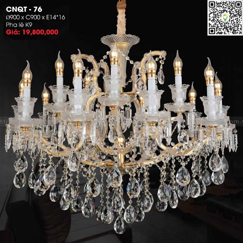 Đèn chùm pha lê Lightinghome CNQT-76 Đèn chùm pha lê Lightinghome CNQT-76