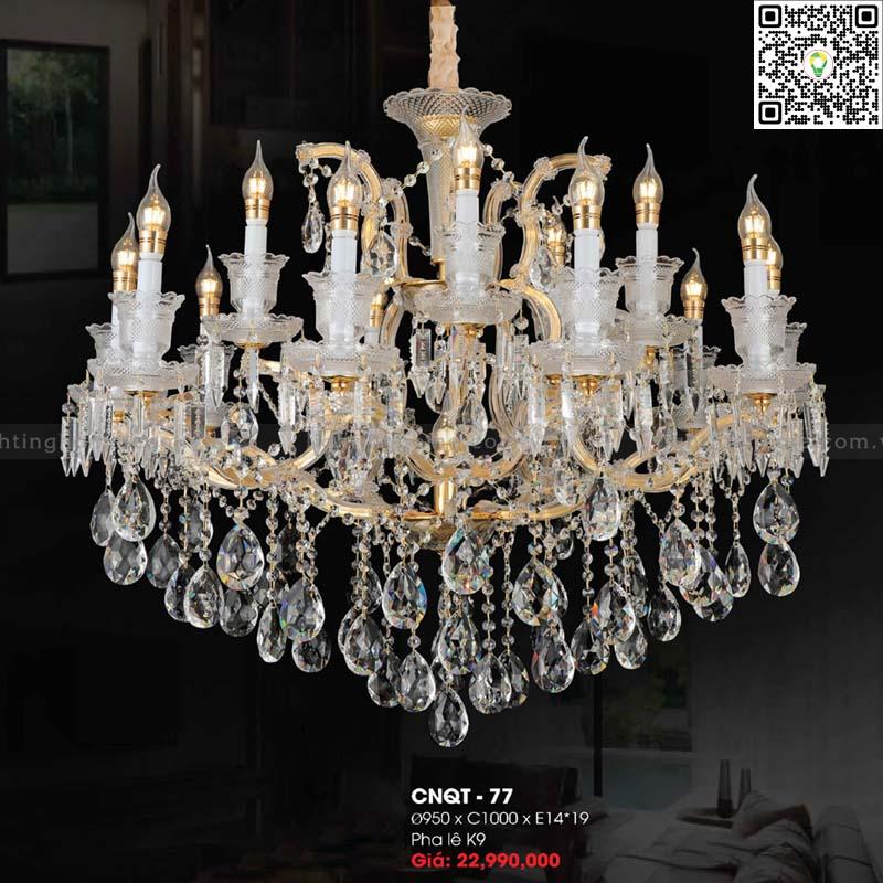 Đèn chùm pha lê Lightinghome CNQT-77 Đèn chùm pha lê Lightinghome CNQT-77