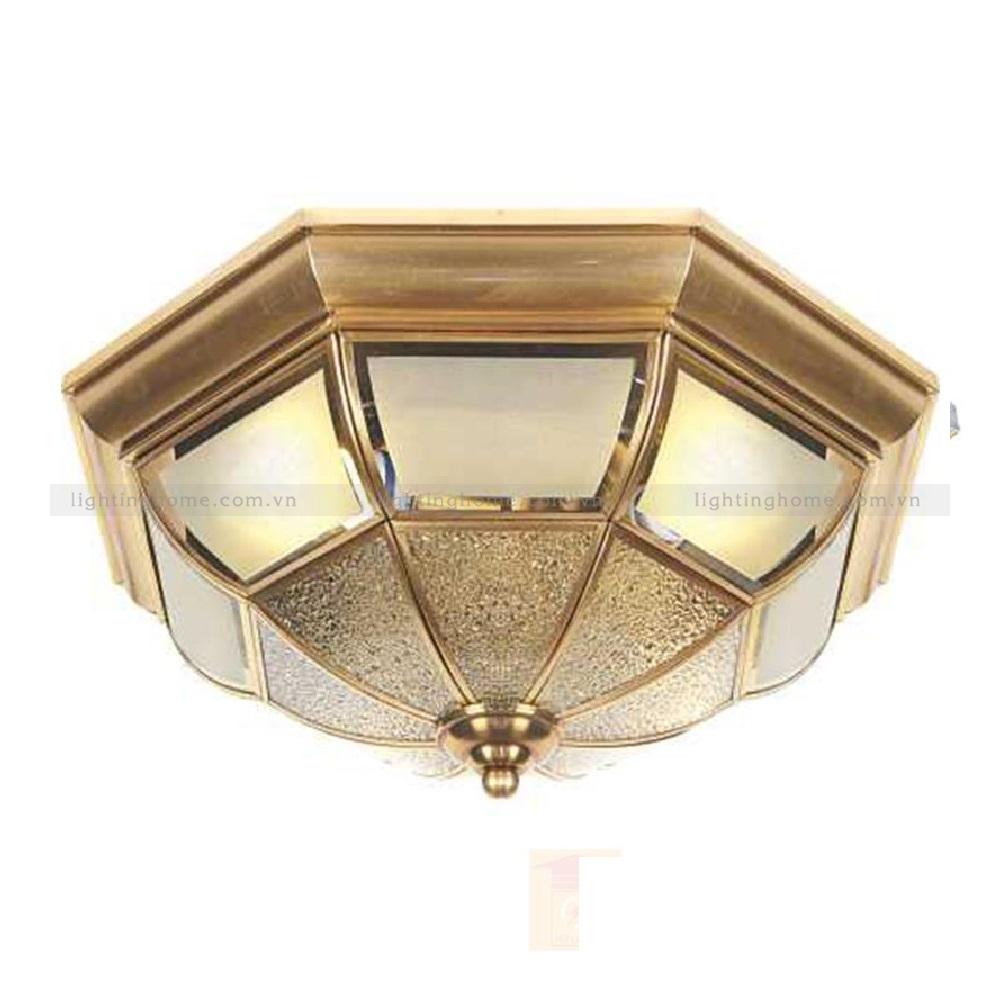 Đèn Mâm Ốp Trần Xi Đồng Mẫu đèn ốp trần Lighting Home mới nhất năm 2025